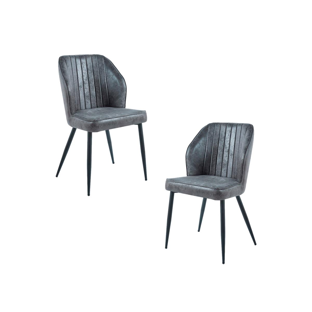 Regalos Miguel - Packs Sillas Comedor - Pack 2 Sillas Wenye - Gris