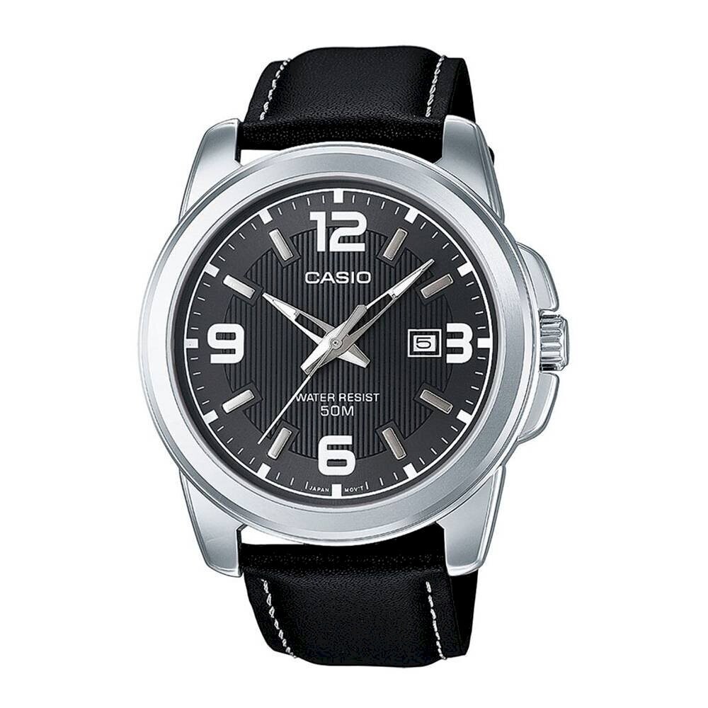 Reloj deportivo hombre CASIO MTP-1314PL-8A dial 45mm resistente al agua 50m Correa de Cuero