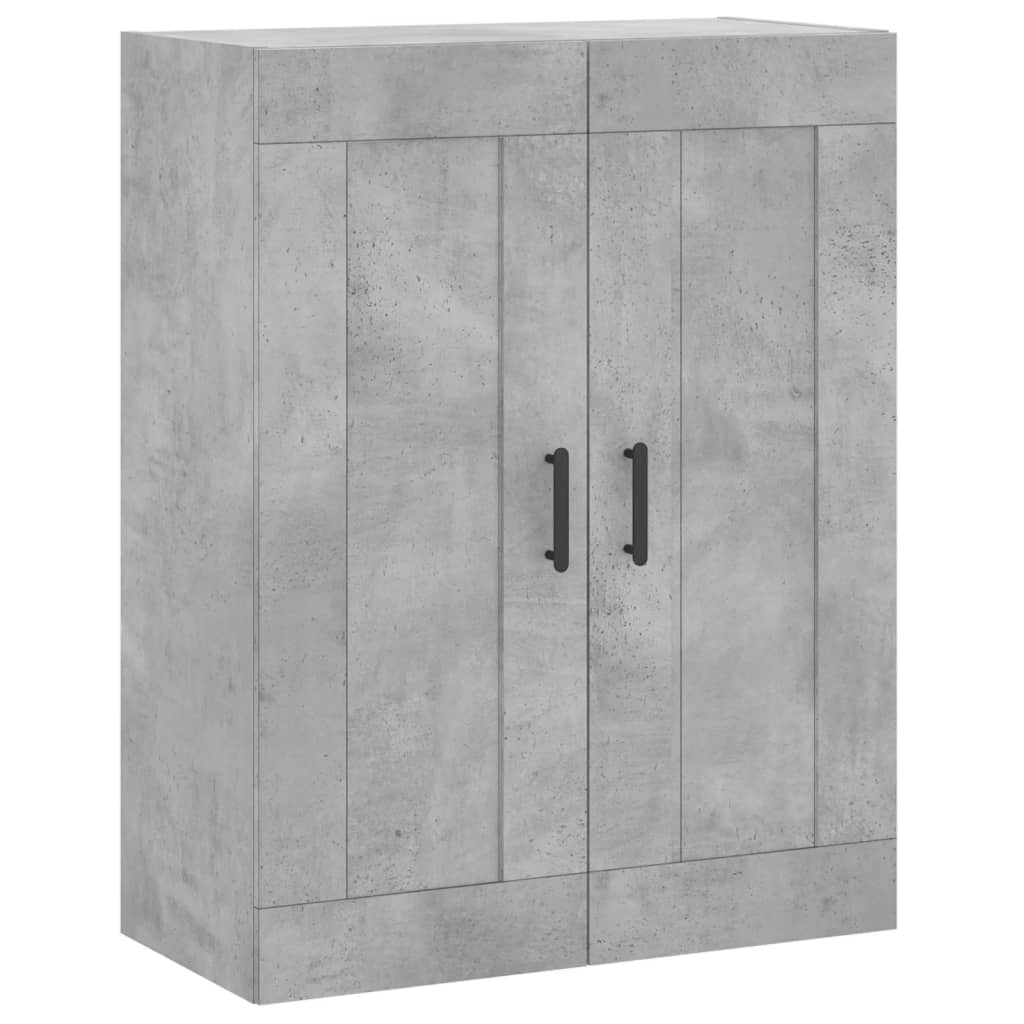 vidaXL Armario de pared madera ingeniería gris hormigón 69,5x34x90 cm