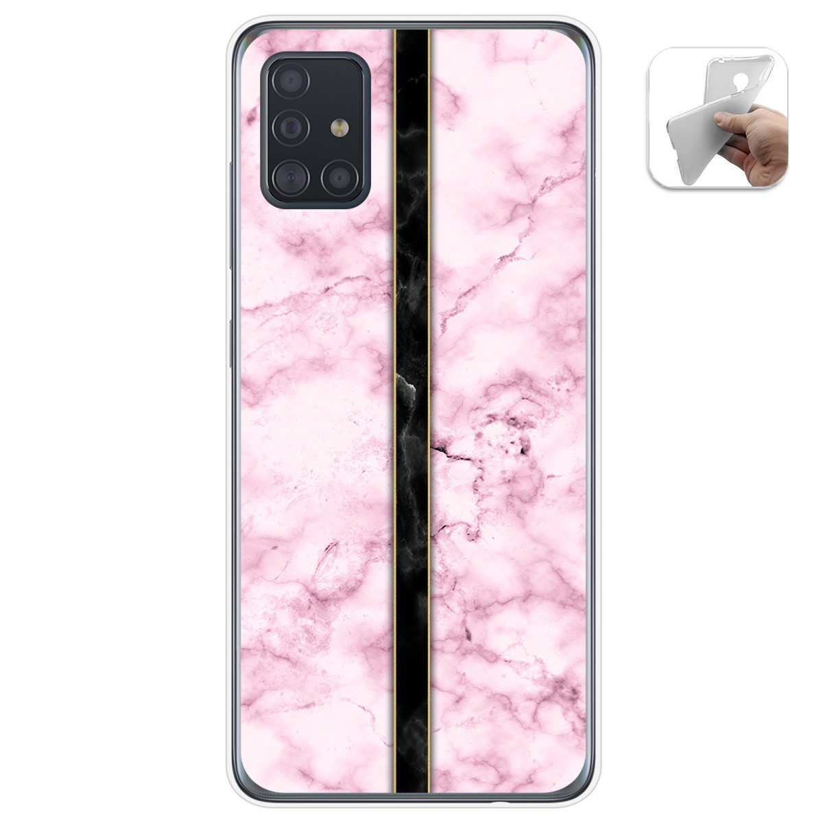 Tumundosmartphone Funda Gel Tpu Samsung Galaxy A51 5G Diseño Mármol 04