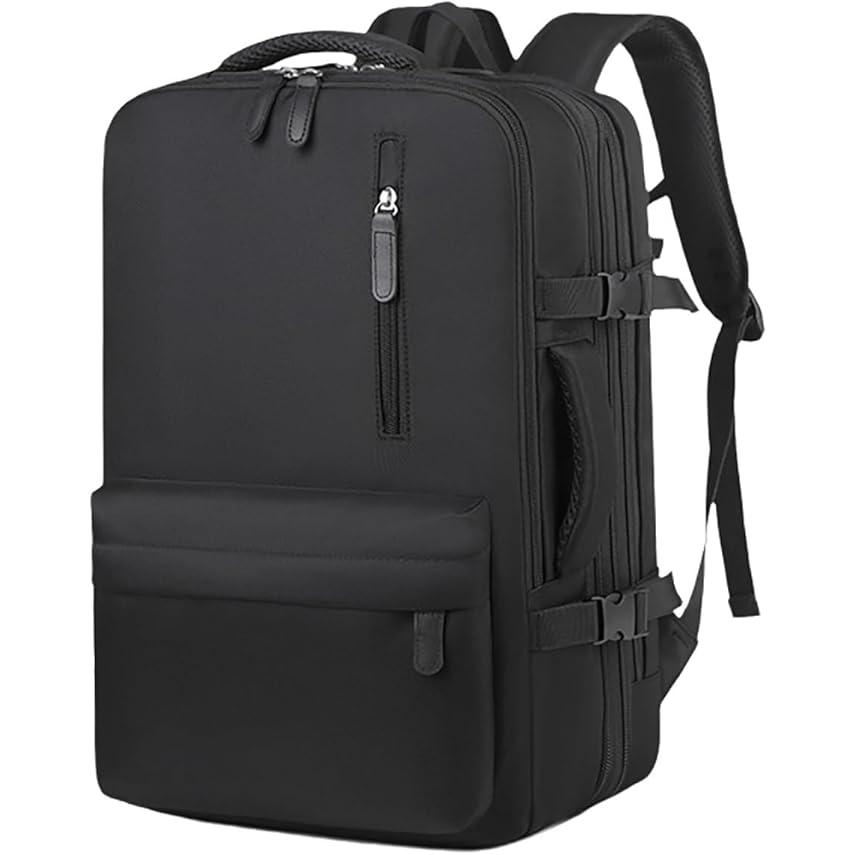 Mochila 40x30x20 Avión, Mochila para equipaje de mano de cabina, Mochila para portátil para viajes en avión, Mochila escolar, Bolsa para hombres y mujeres. (NEGRO)