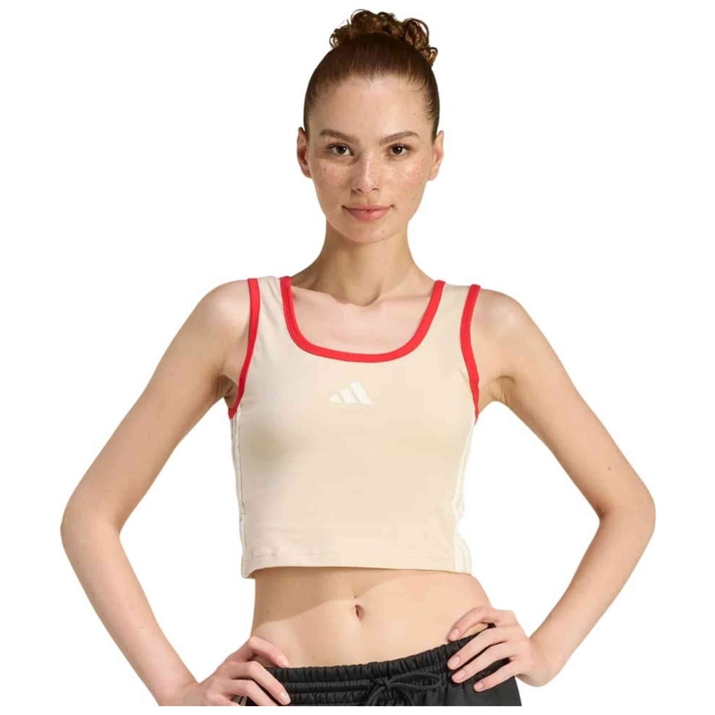 Top Adidas modelo KE9575 para Mujer en color Beige