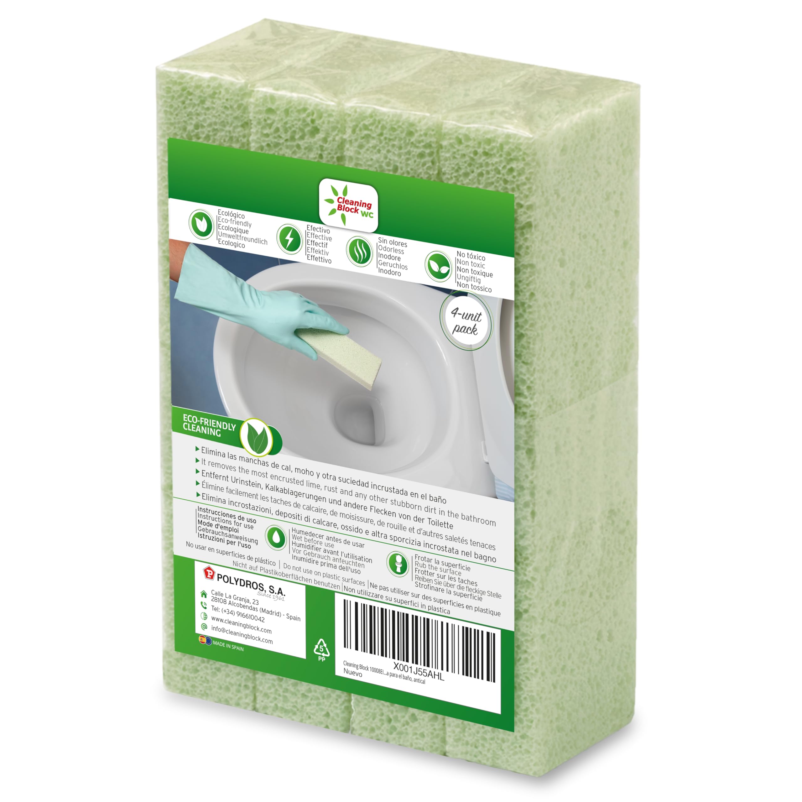 pack 12x4 unid. cleaning block wc pro