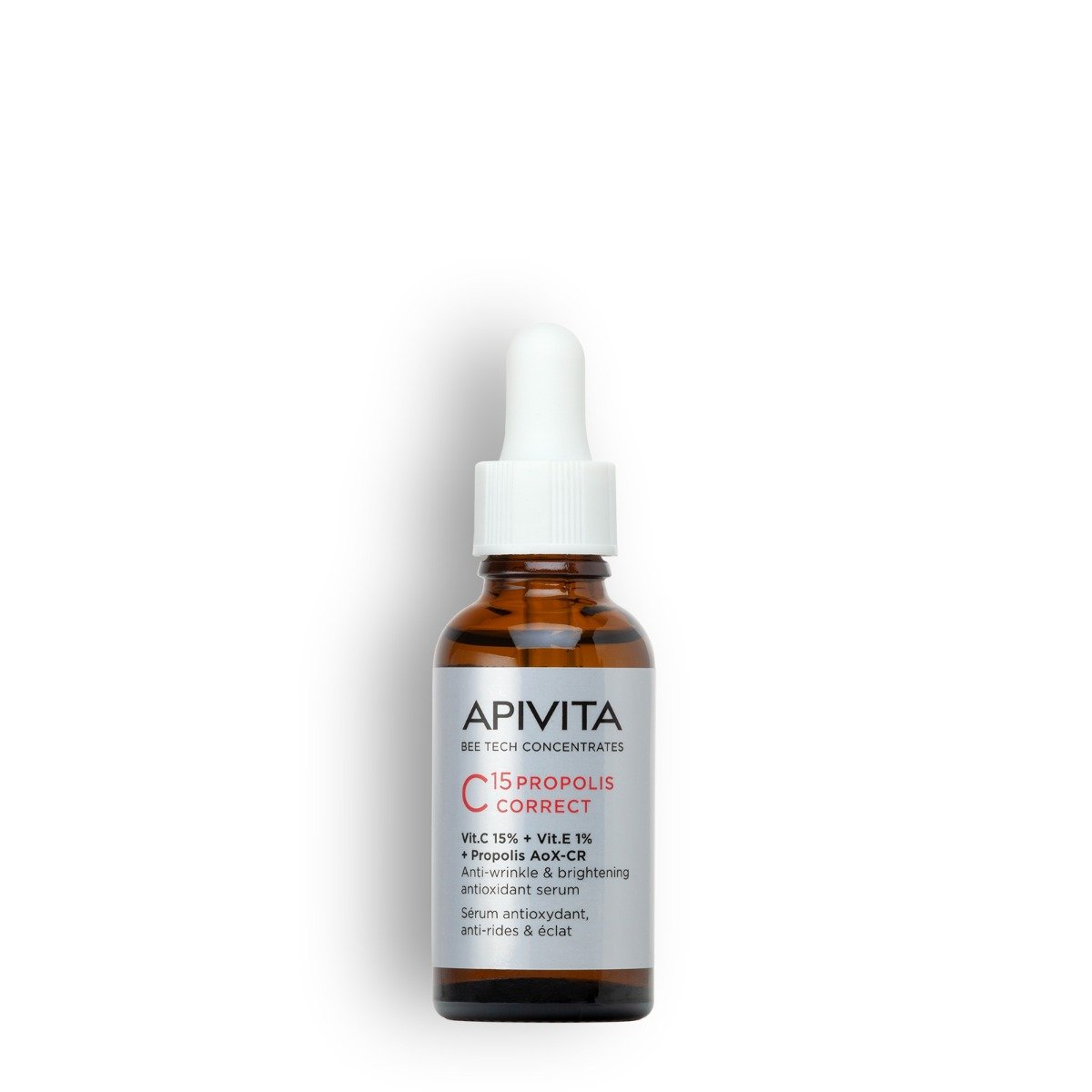 APIVITA Sérum Corrector C15 Propóleo · Vitamina C + E y Antioxidantes - 30ml.