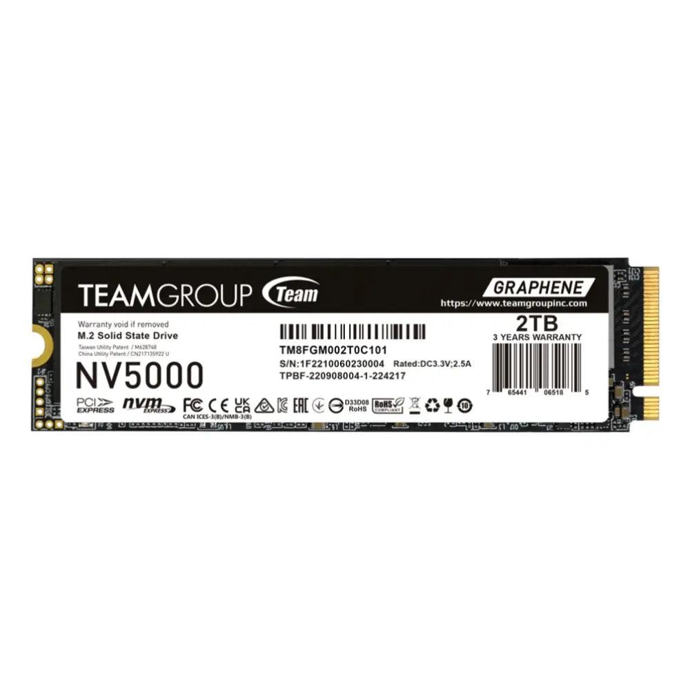 Disco Duro Team Group NV5000 2TB SSD M.2 5000 MB/s PCIe 4.0 NVM Express