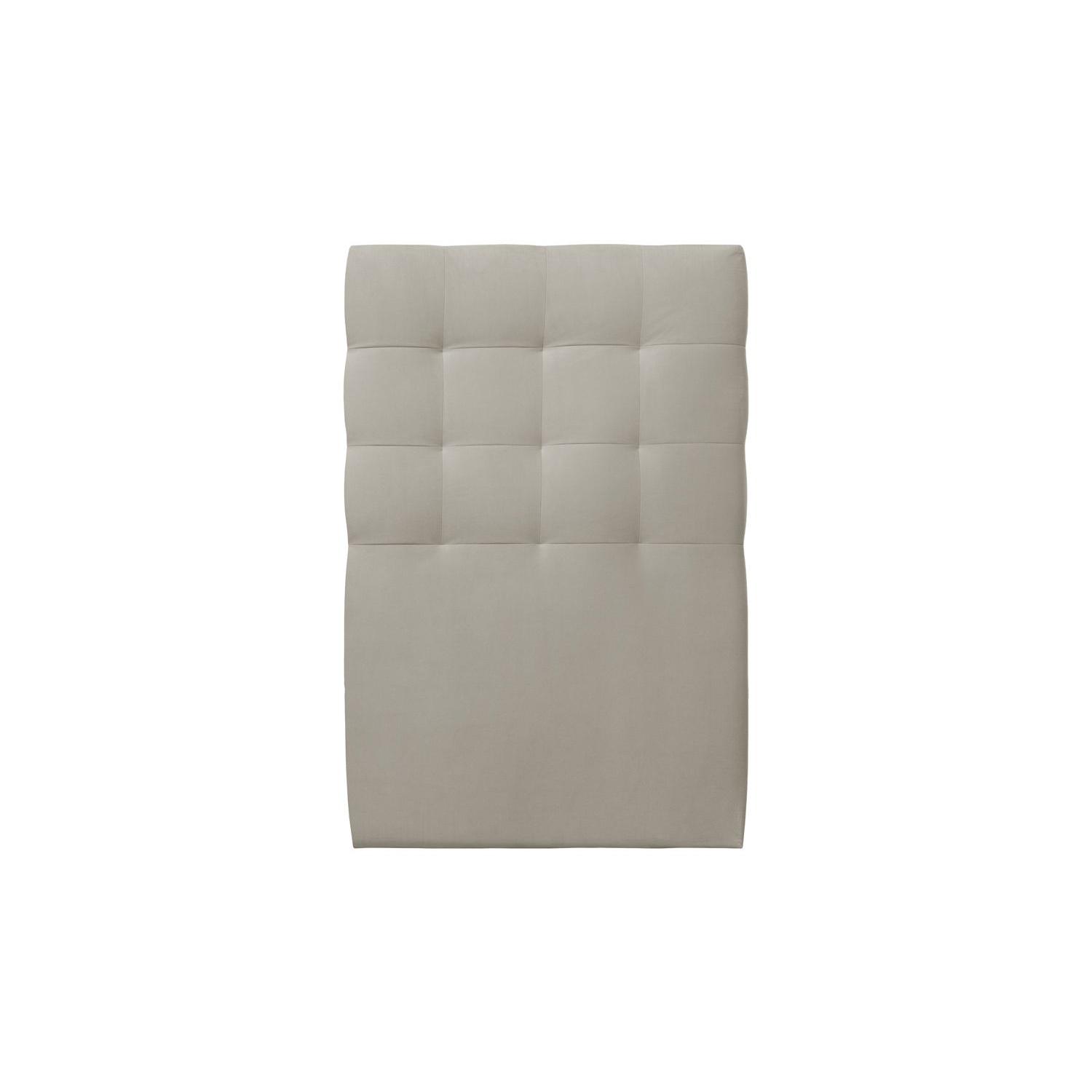Cabecero Acolchado 90 cm - Tela Terciopelo Taupe
