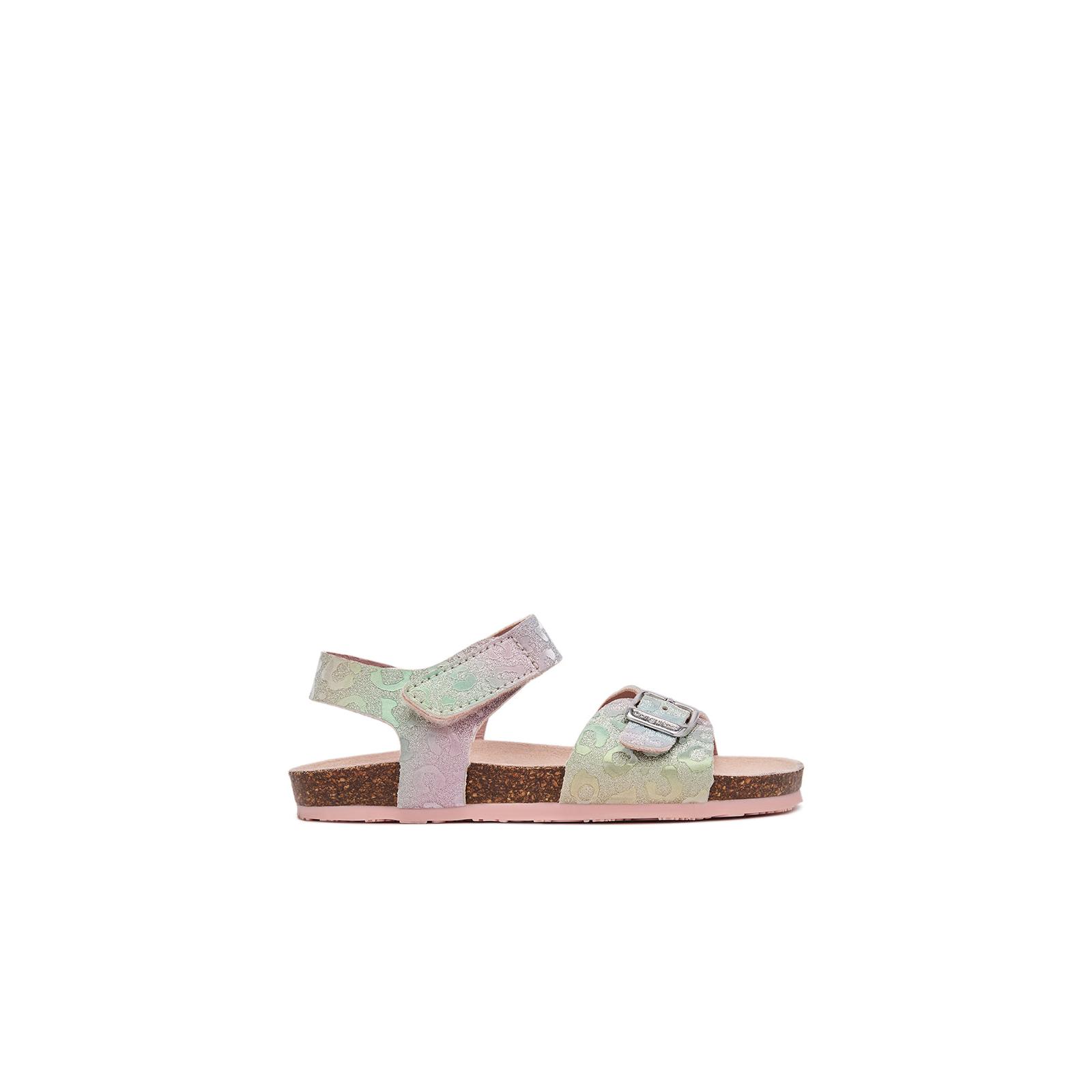 Conguitos - Sandalias Abiertas de Niña Arcoíris Buckle Bio Multicolor para Niña (Talla 25)