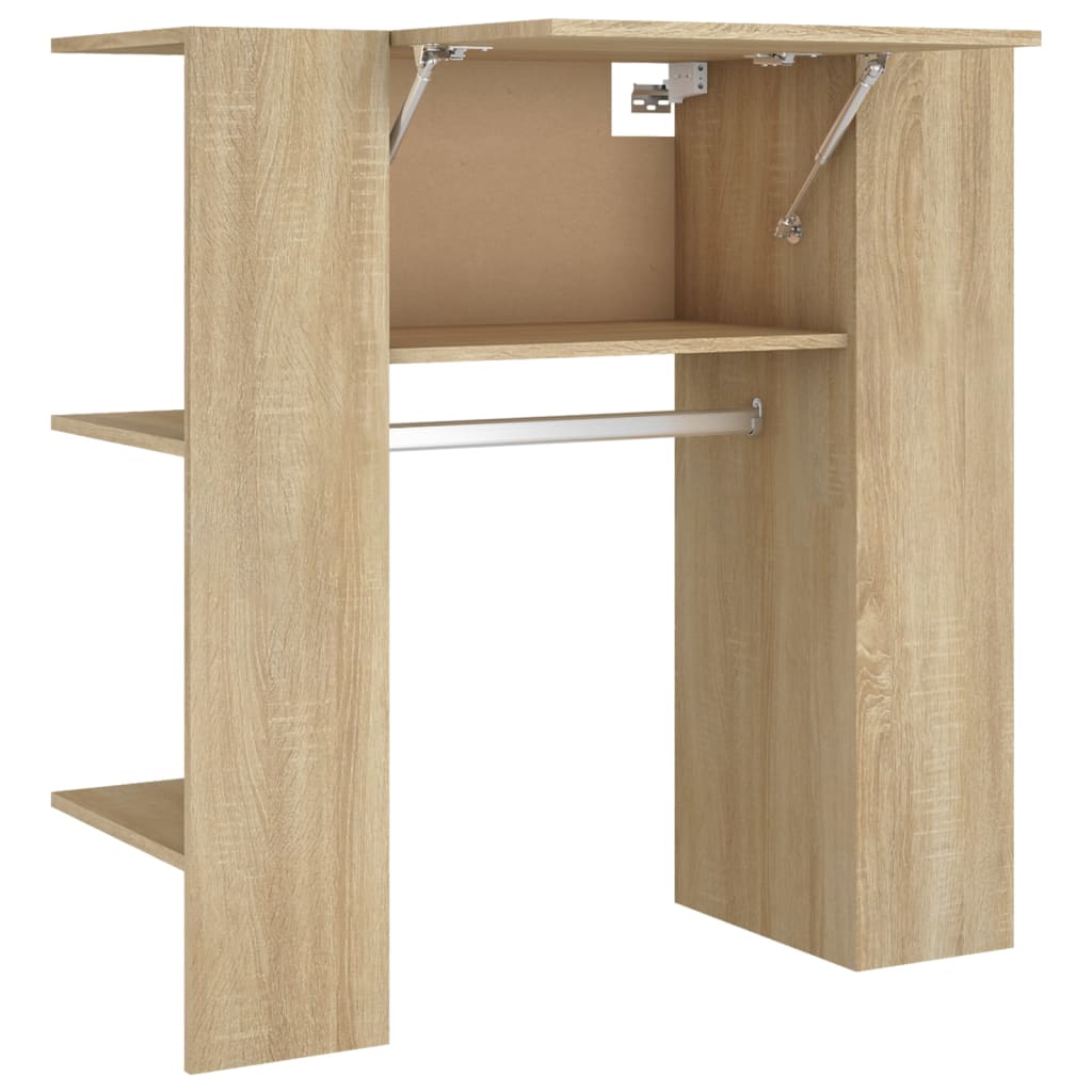 vidaXL Mueble de recibidor madera ingeniería madera vieja 97,5x37x99cm en color Madera antigua/Roble artisan/Roble Sonoma y más | almacenamiento funcional diseño moderno para baño dormitorio sala