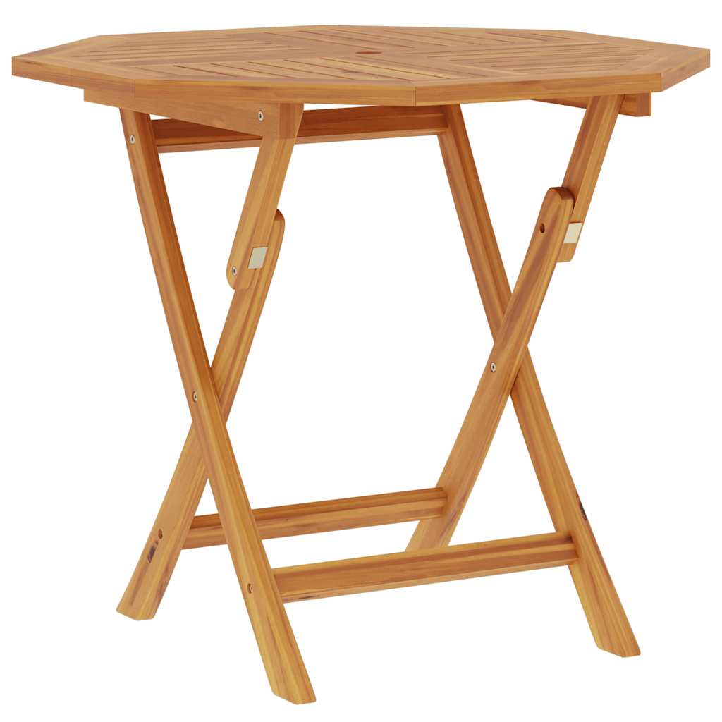 vidaXL Mesa de jardín plegable madera de teca maciza 85x85x76 cm