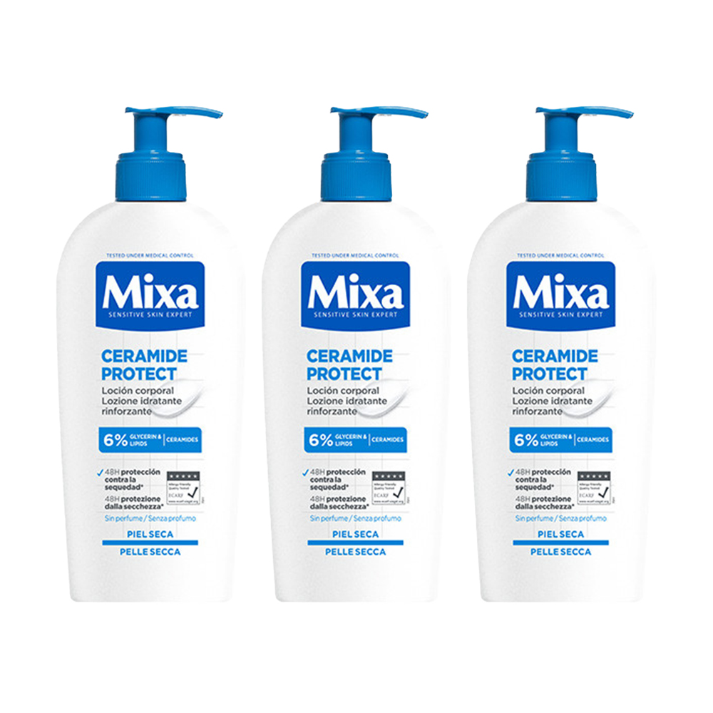 MIXA | Crema y/o Loción Corporal Ceramide Protect para piel seca