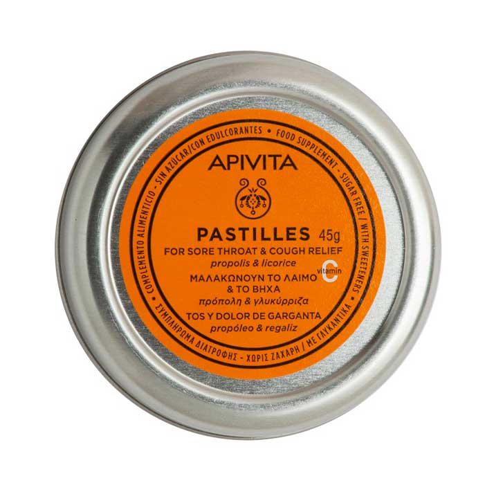 Apivita Pastillas Propoleo Y Regaliz 45 Gr