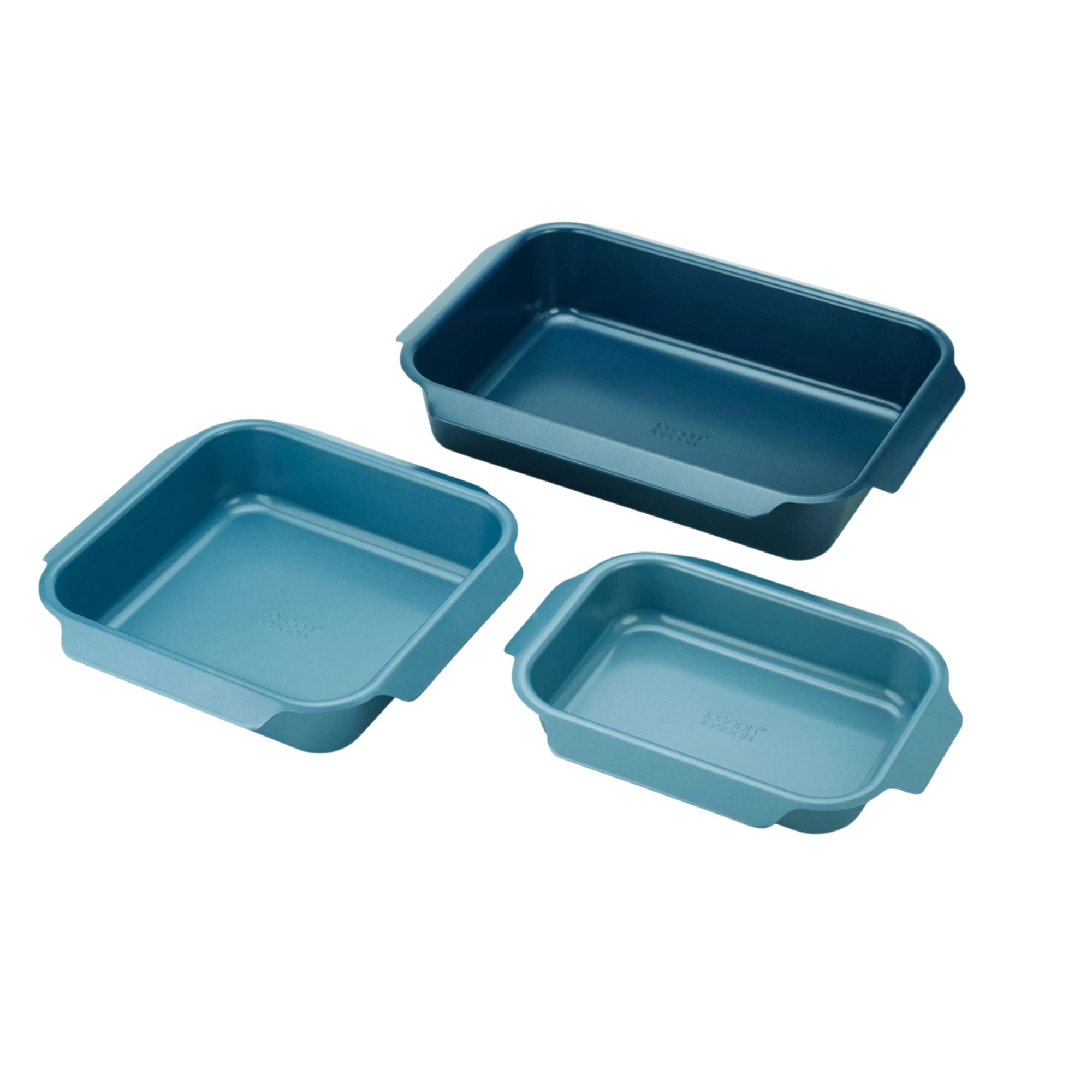Bandejas para asar antiadherentes Joseph Joseph Nest Oven, set de 3, acero carbono, apto para horno