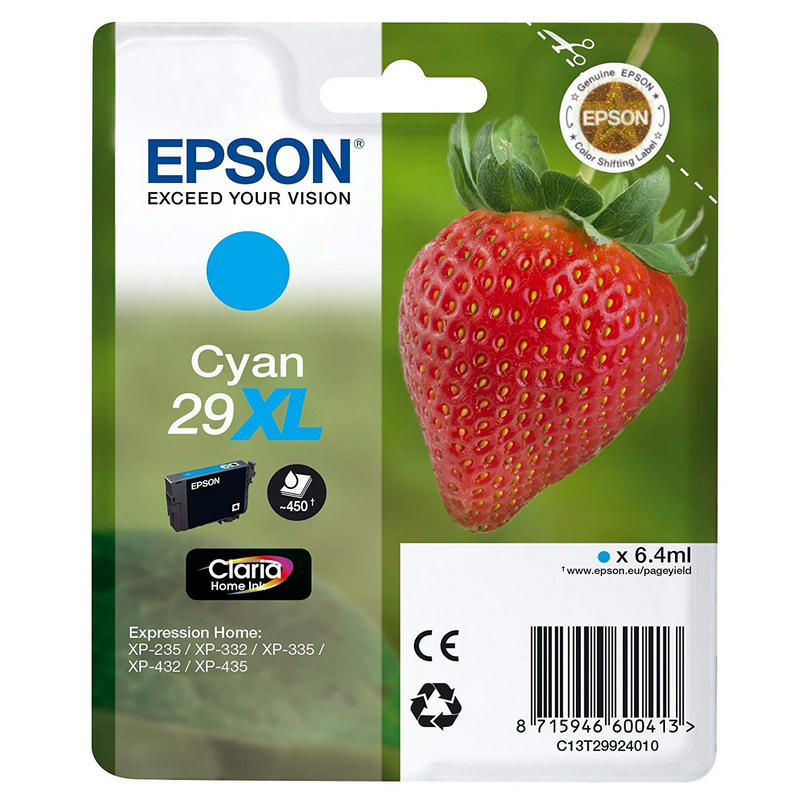 Cartucho de Tinta Epson Cian XL de Alto Rendimiento para Expression Home