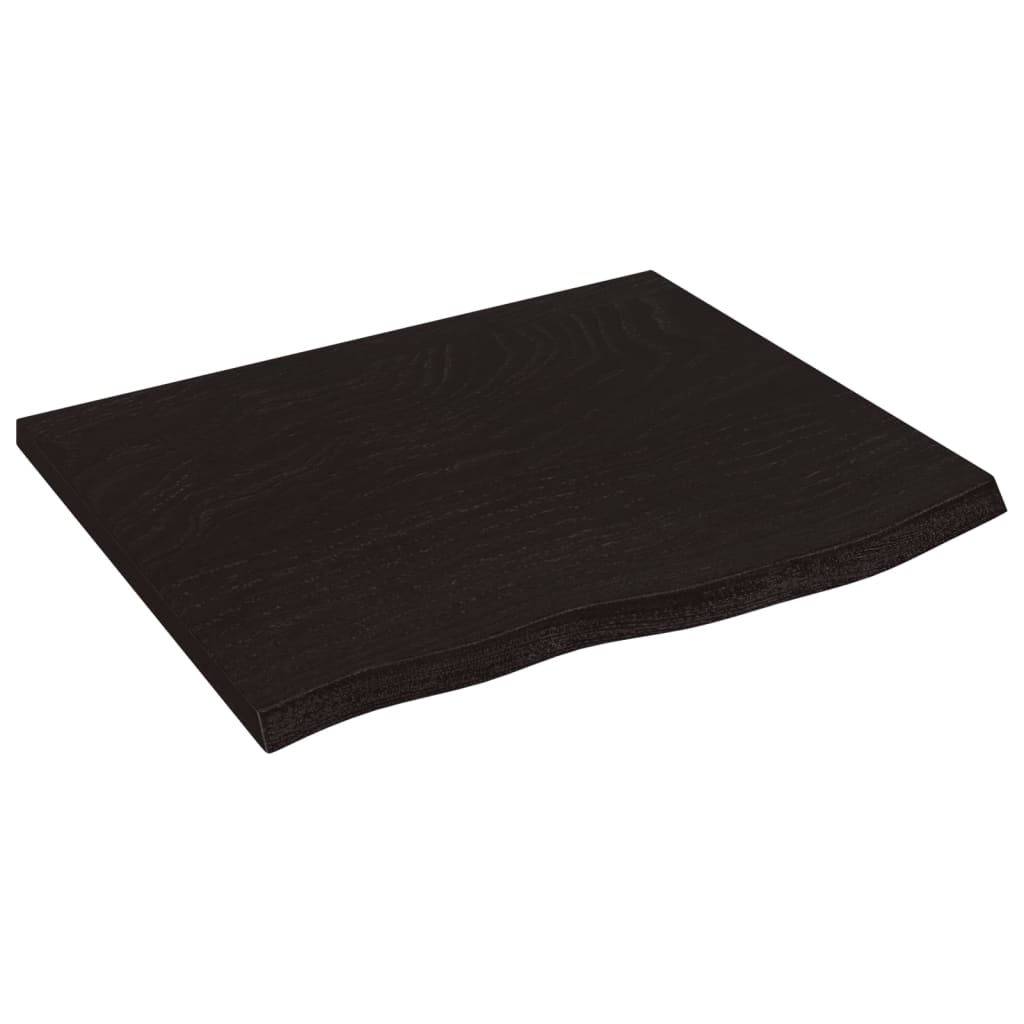 vidaXL Encimera de Baño Tablero Superficie Madera Maciza Tratada Color Gris oscuro,  Marrón claro, y mas