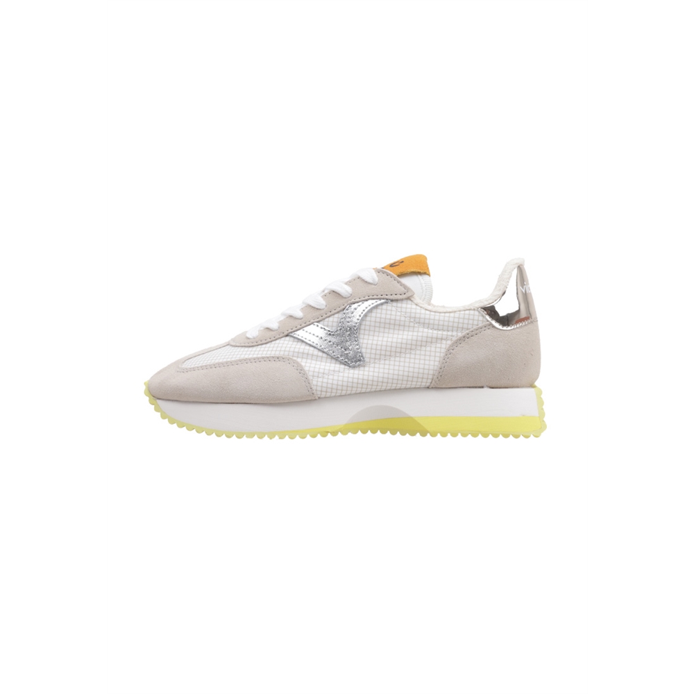 victoria COSMOS SERRAJE & NYLON METAL Deportivas Planas Mujer Beige
