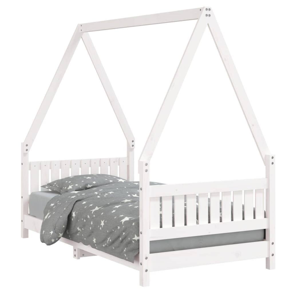 vidaXL Estructura de cama para niños madera de pino 80x160 cm