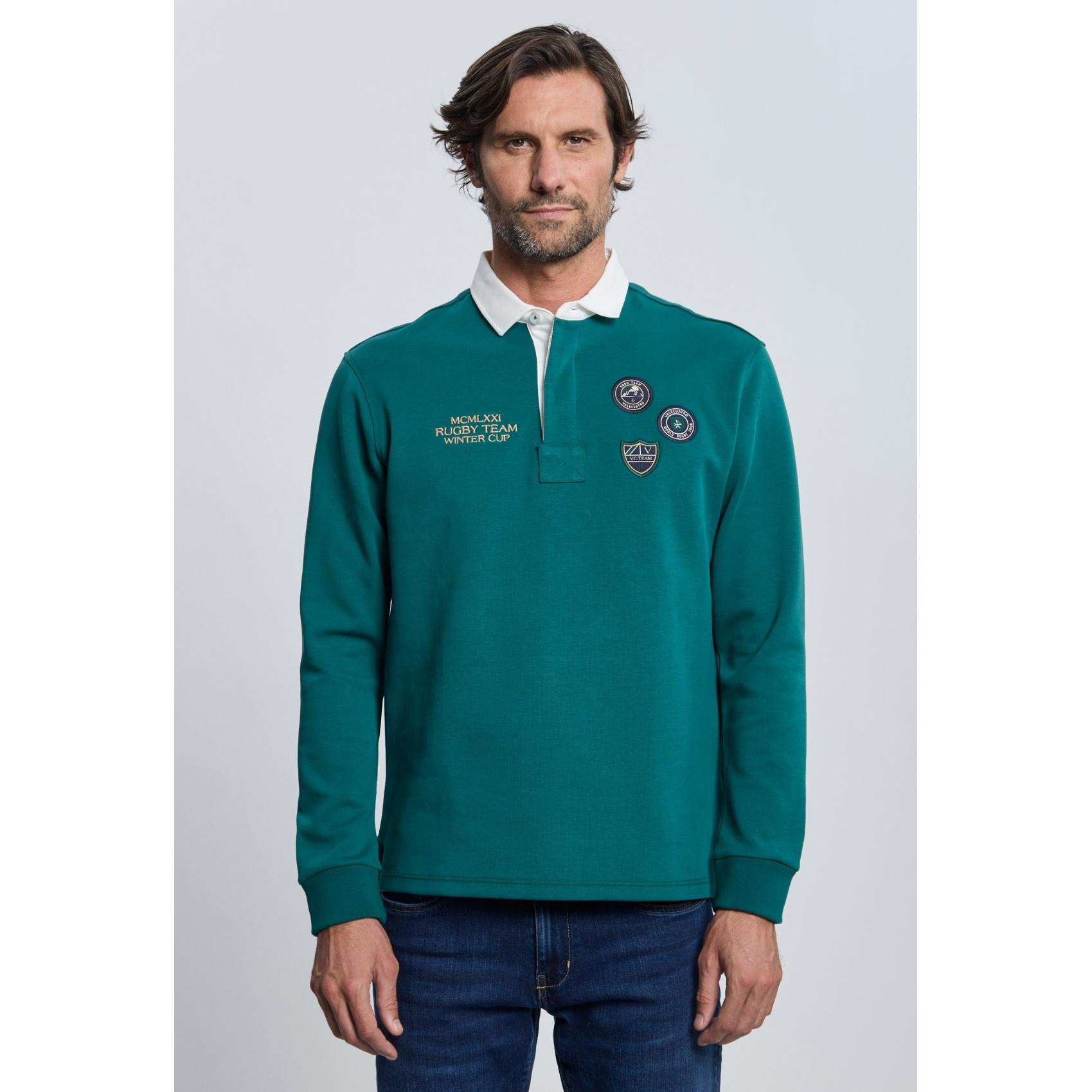 Rugby Valecuatro 3 escudos verde