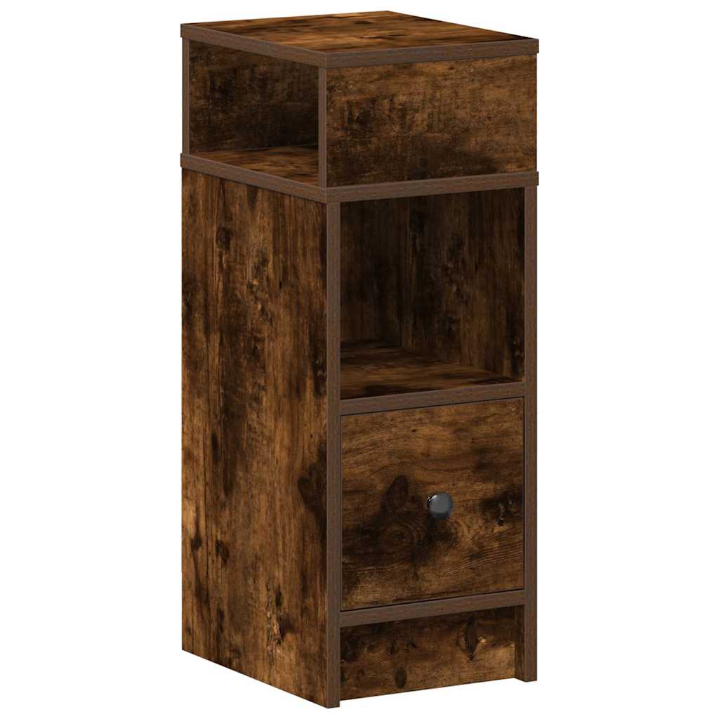 vidaXL Mesilla de noche con cajón 25x31x66 cm Multicolor