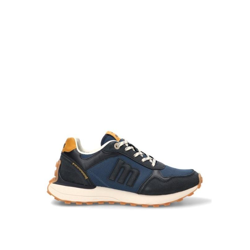 Zapatillas Casual Mustang - Hombre - Suela Plana - Modelo 84841 - Color Marino