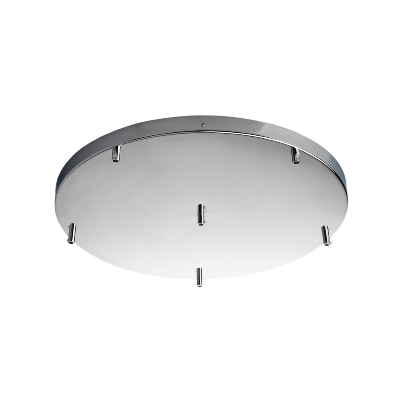 Roseta Roseta multicable en hierro cromado d. 50 con 6 agujeros H.3 Ø50 BL290-PL6-DM50-CR - Bonetti Illumina