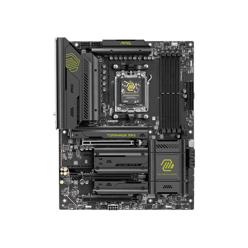 MSI - Placa base MAG B850 TOMAHAWK MAX WIFI para procesadores AMD Ryzen 7000/8000/9000 en zócalo AM5 con soporte DDR5 hasta 256 GB y 8400 MHz