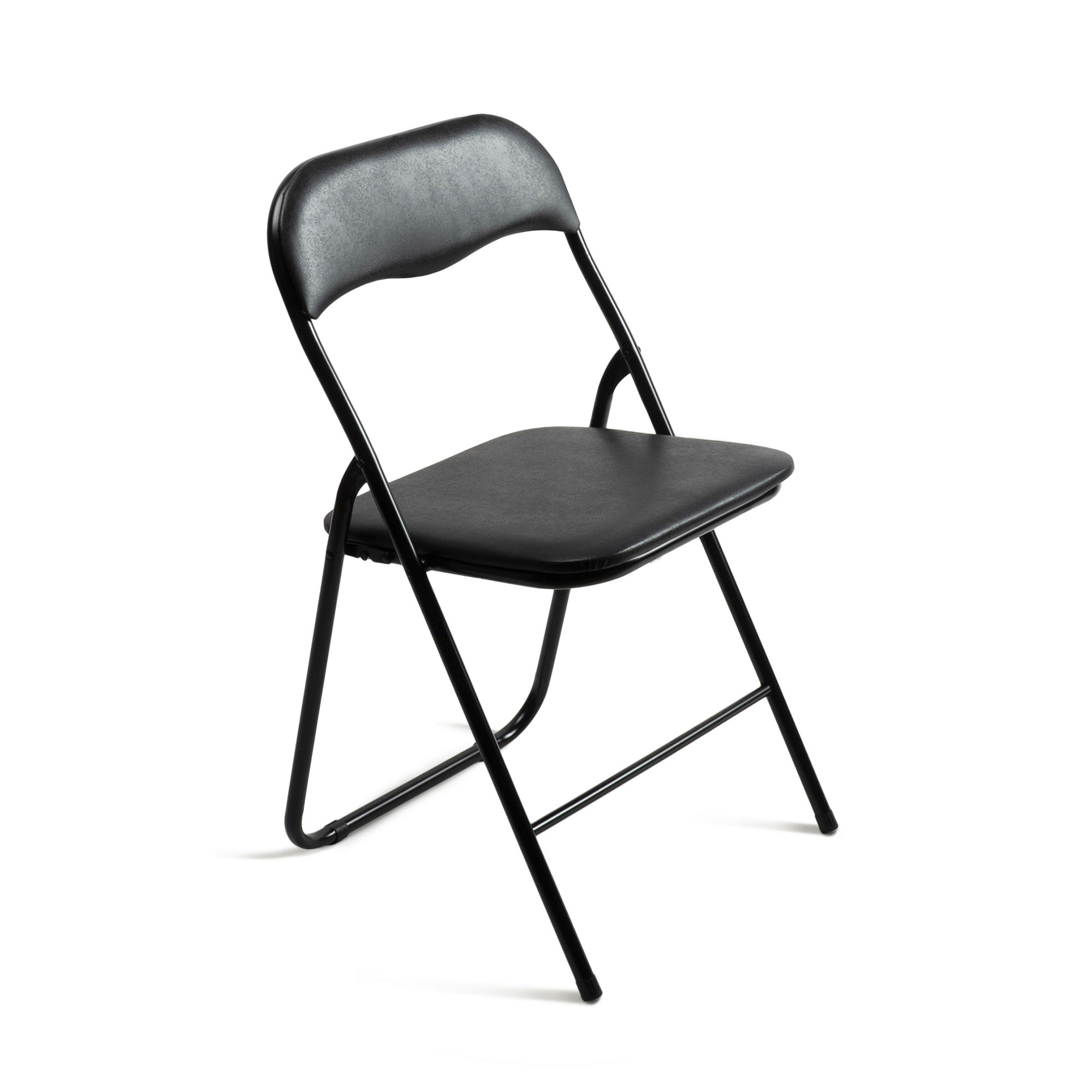 The Secret Home - Silla Plegable Acolchada - Asiento Auxiliar - Ideal para Cocina, Comedor, Salón, Dormitorio - 44x46x79 Cm - Cómoda y Resistente