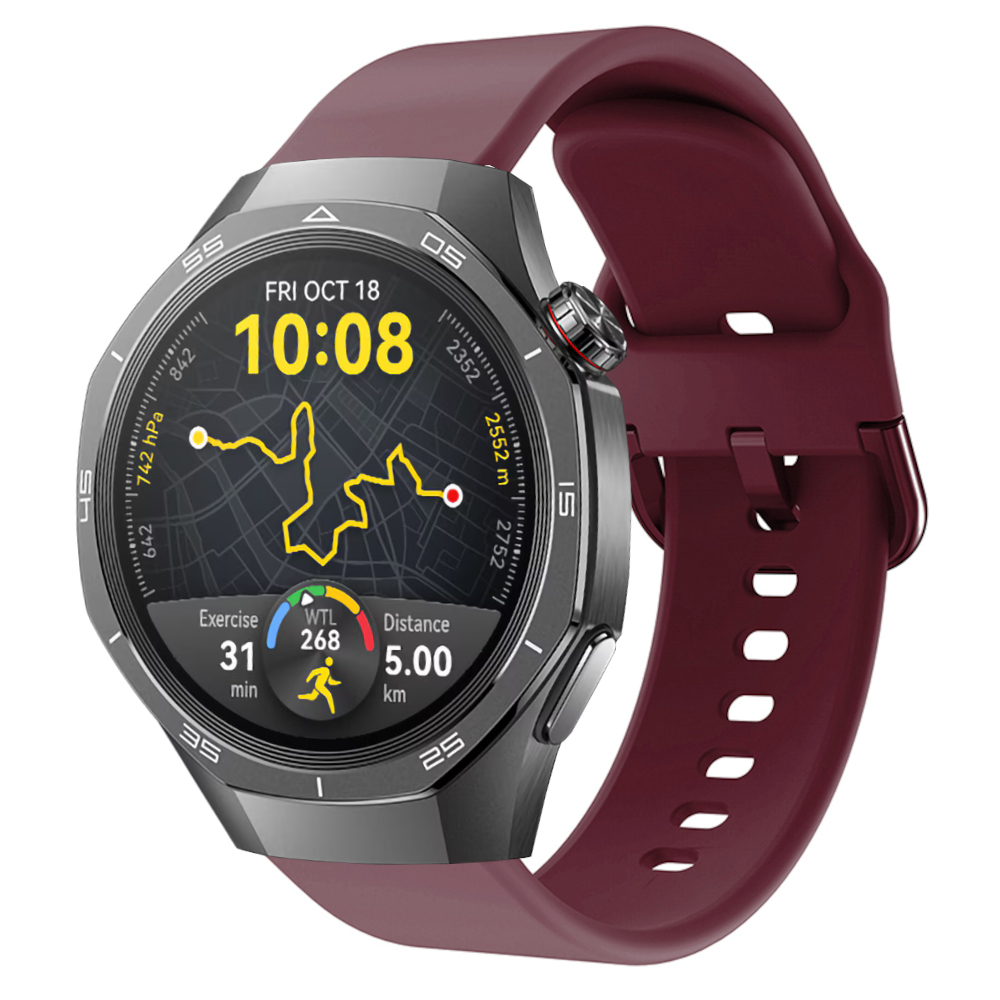 Correa de silicona para Huawei Watch GT 5 - 46mm / GT 5 - 46mm / GT 4 - 46mm / Amazfit GTR 4 / Bip 5 / Garmin Vivoactive 4, Diseño Modelo Hebilla Ancho 22mm