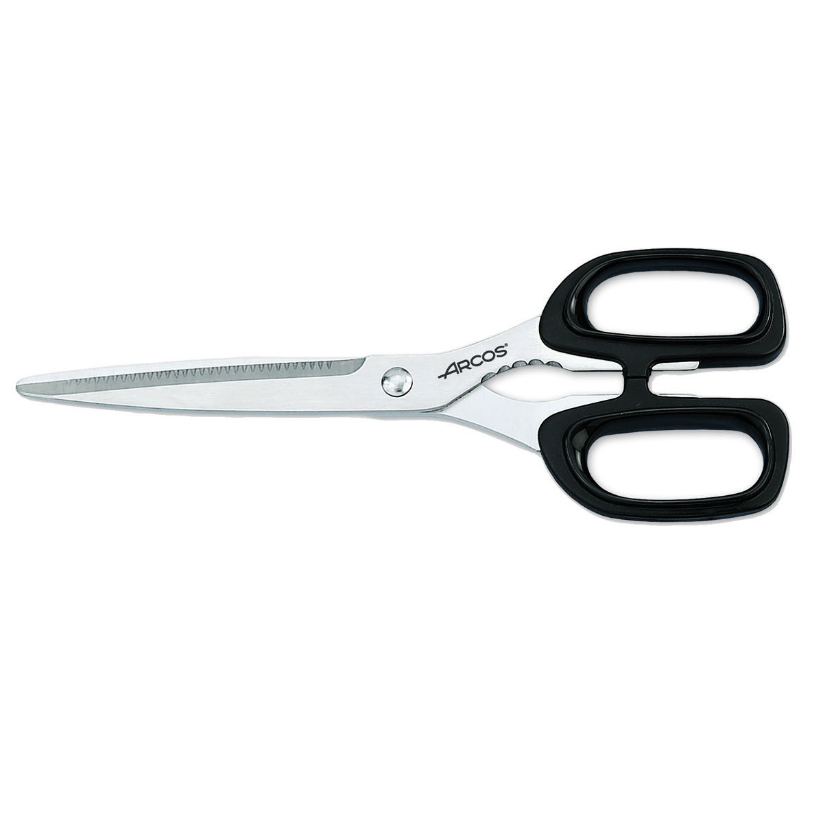 Tijera de Cocina Arcos 185900 de acero inoxidable y mango de Polipropileno color negro de 220 mm en caja