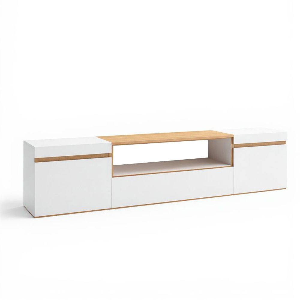 duehome - Mueble TV con almacenamiento 203 cm Kavos