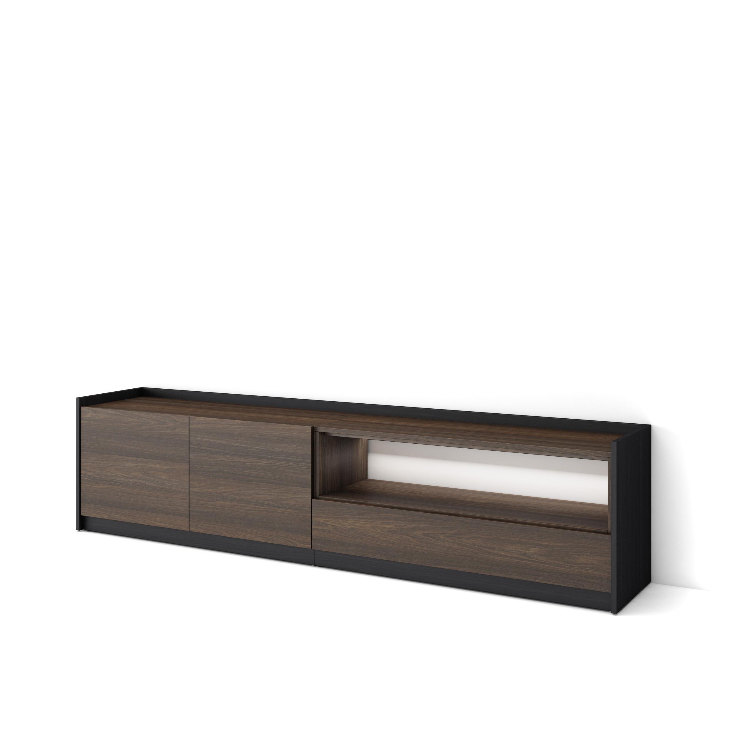 Mueble TV, Televisión, 207x37x50cm, Para TV hasta 80", LED