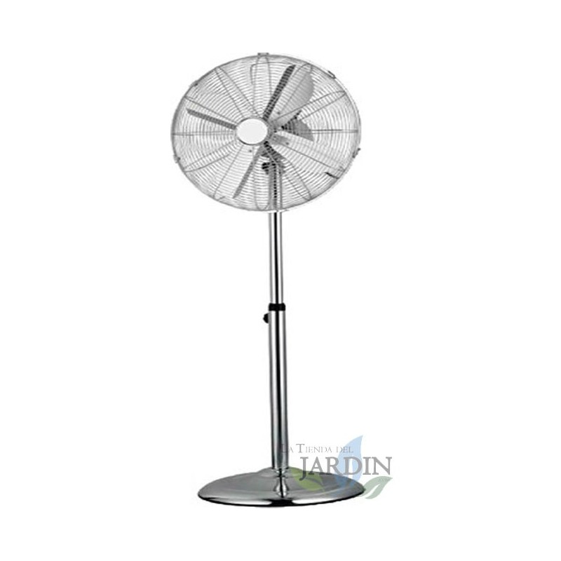 SUINGA Ventilador de Pie 40 cm Silencioso Orbegozo 3 Velocidades 60W | Oscilante y Silencioso | Altura Regulable 118 cm