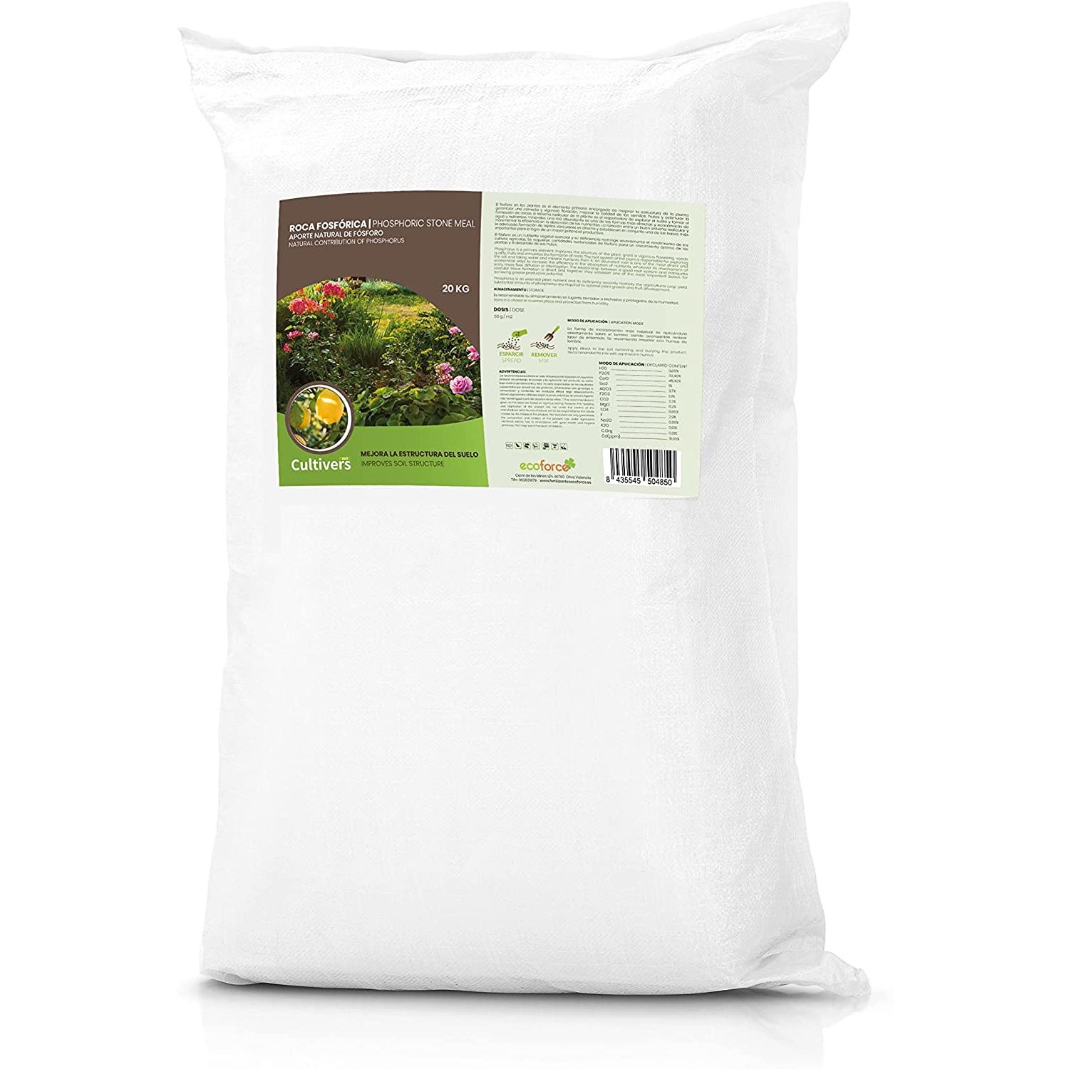 CULTIVERS Roca Fosfórica Ecológica 20 kg