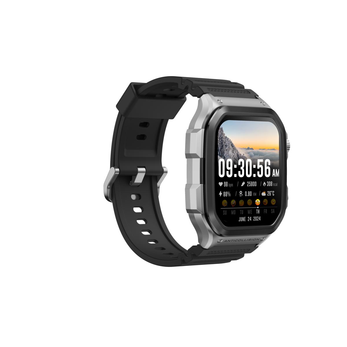 ACER Reloj Smartwatch Sospiro SPORT06 Black, Pantalla 1.85″, Bluetooth 5.3, Batería 400mAh, Waterproof 5ATM, Android/iOS