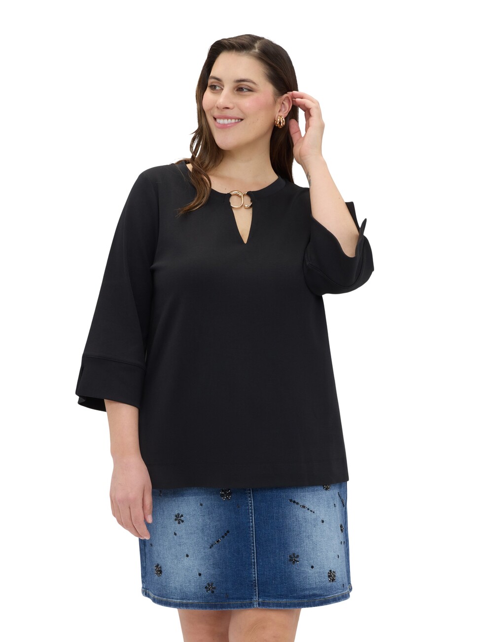 Fiorella Rubino - Sudadera de jersey con detalle en el escote