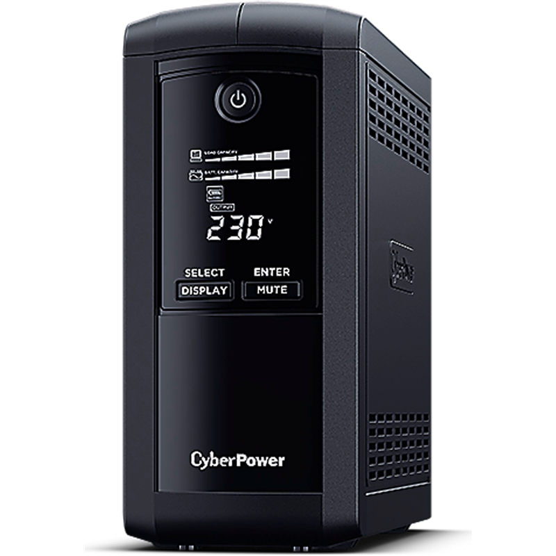 SAI Línea Interactiva Cyberpower VP1000ELCD/ 1000VA-550W/ 4 Salidas/ Formato Torre