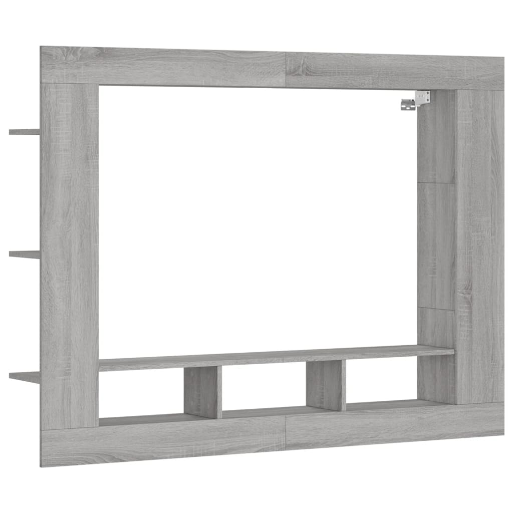 vidaXL Mueble de TV madera de ingeniería gris Sonoma 152x22x113 cm