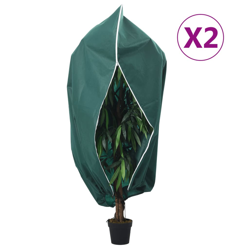 vidaXL Cubiertas para Plantas conllera Fundas 2 uds 70 g/m² 3,93x3 m Color Blanco,  Verde,  Beige y mas