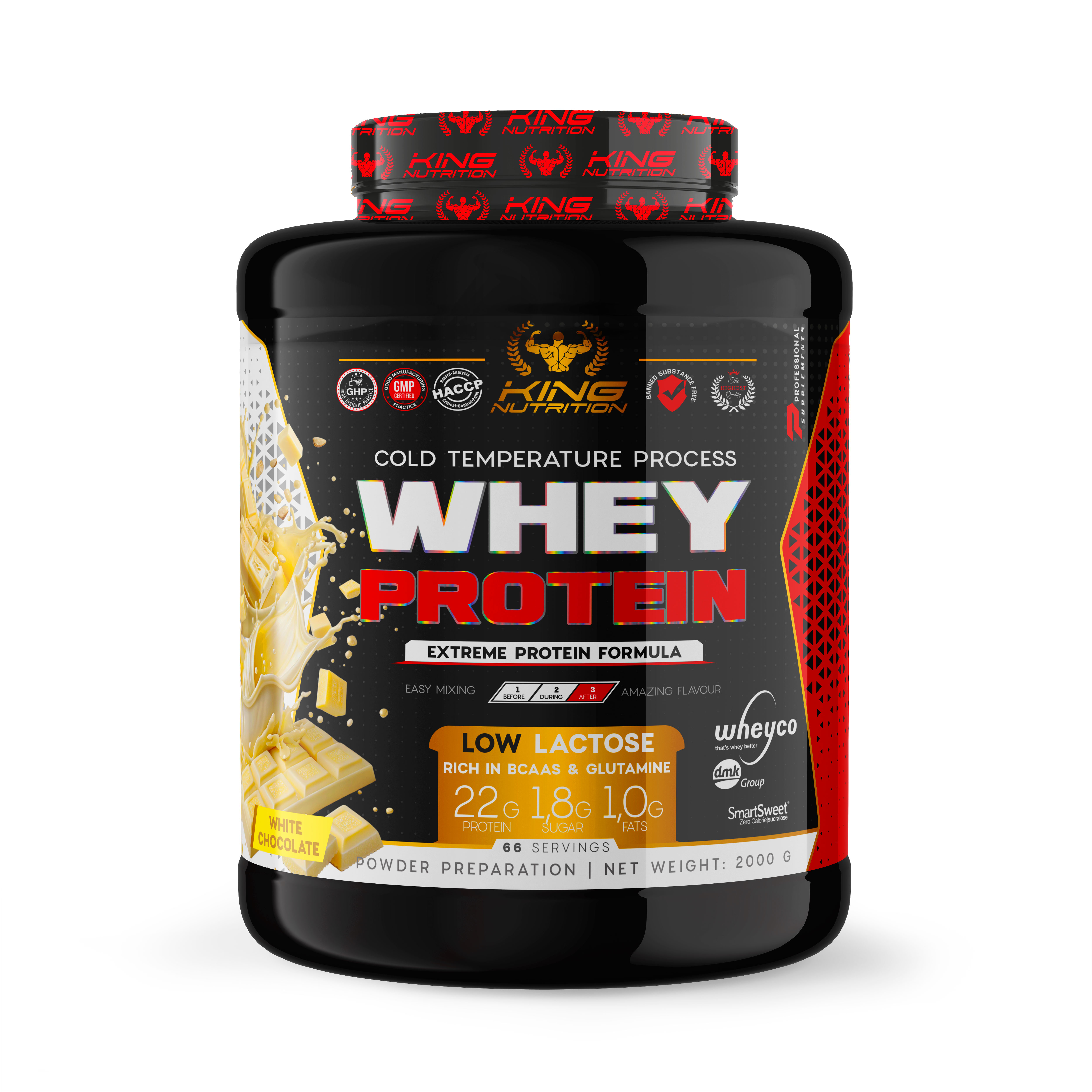 Whey Protein 2kg King Nutrition Proteina Concentrada*
