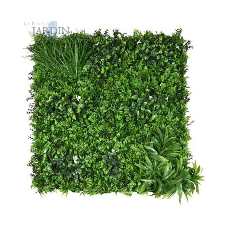 SUINGA Jardin Vertical Amazonica 100x100 cm | Planta Artificial | Decoración Pared Interior Exterior | Jardines Verticales