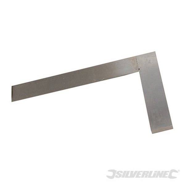 Silverline Escuadra de Acero Endurecido y Resistente de 150 Mm para Herramientas de Hogar con Precisión Rectificada