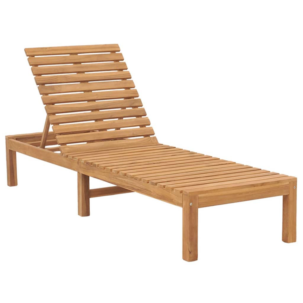 Vidaxl Tumbonas de Madera Maciza de Teca - Cantidad 1 o 2
