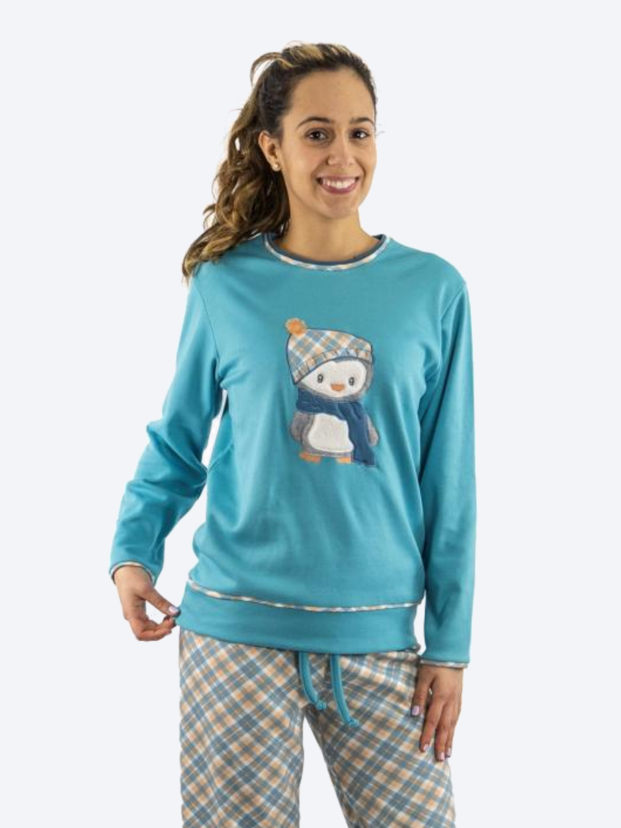 pijama de chica en algodón de gisela Harry Potter - Celeste