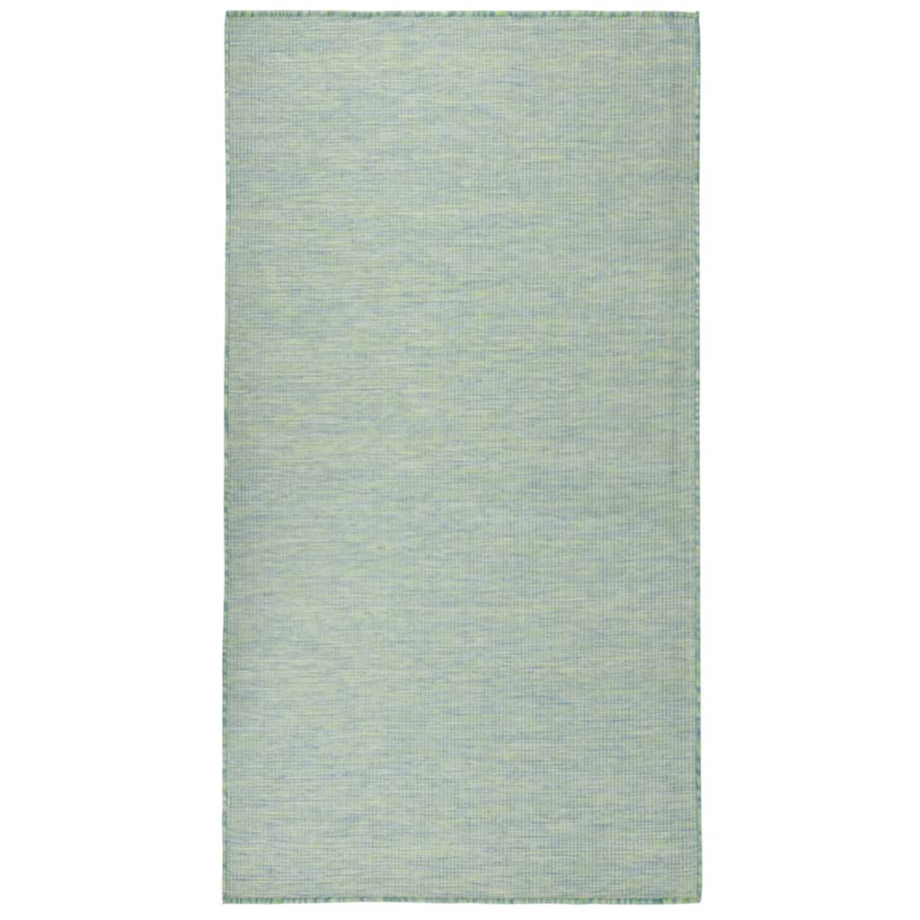 Vidaxl Alfombra Exterior Tejido Plano Estampado Hoja 140x200 Cm Gris