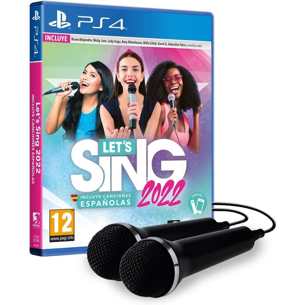 Let'S Sing 2022 (Incluye Canciones En Español) + 2 Microfonos Juego para Consola Sony PlayStation 4, PS4 [PAL ESPAÑA]