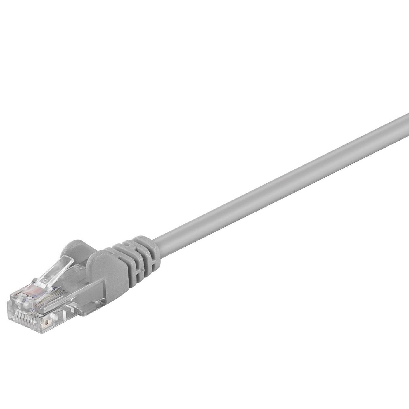 Microconnect Cable de Red U/UTP Cat5e 5M Gris PVC para Conexión de Alta Velocidad y Estable