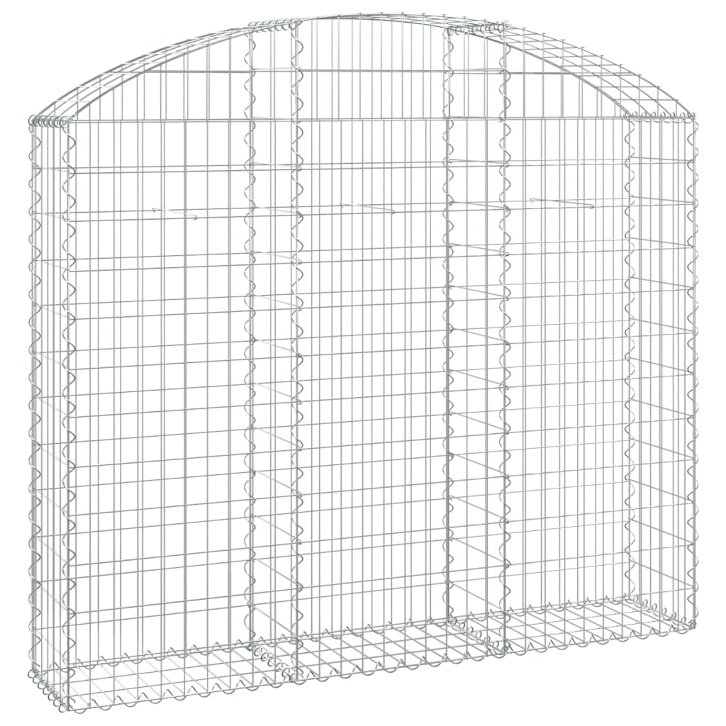 Vidaxl Cesta de Gaviones Arco Hierro Galvanizado (150x30x80/100cm)