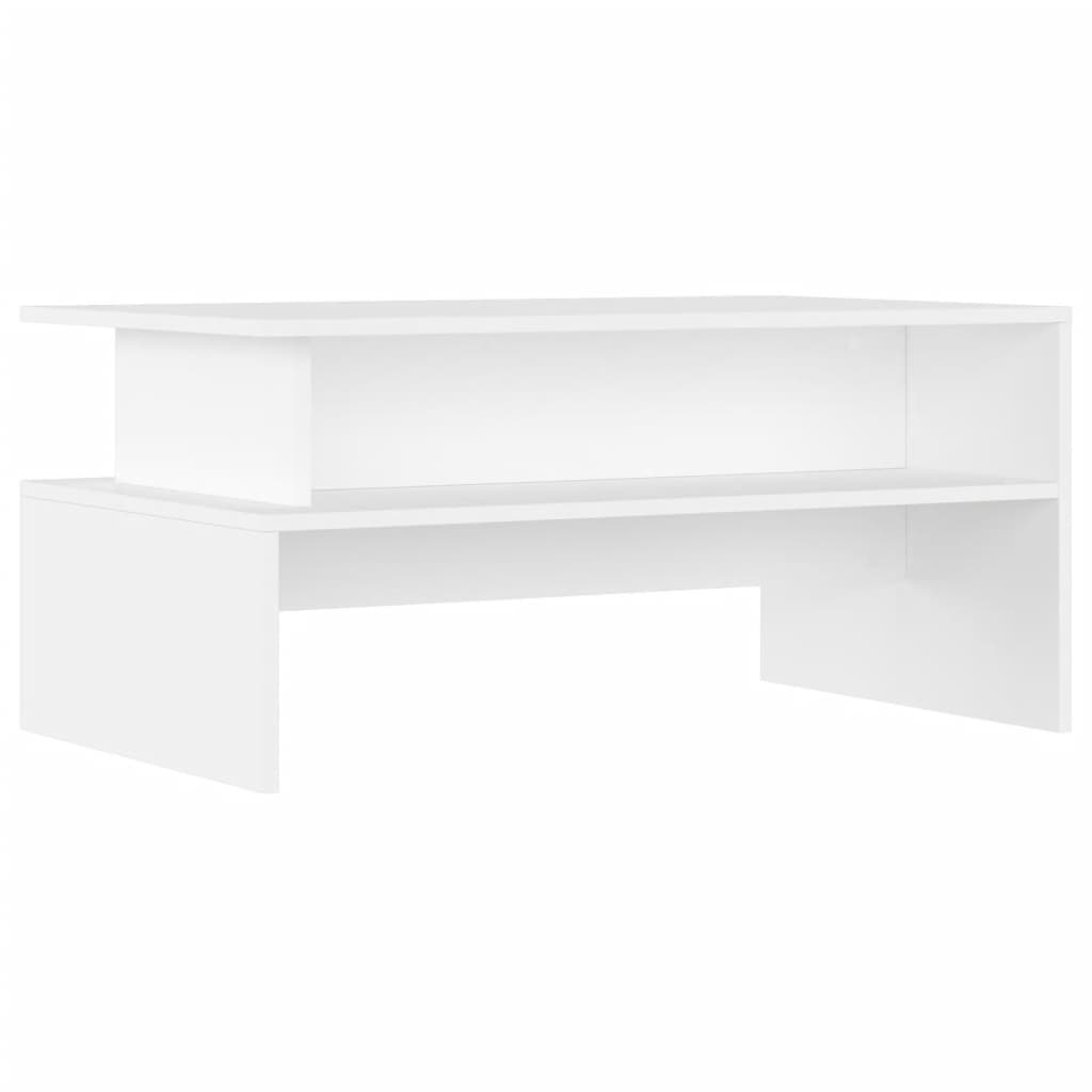 Vidaxl Mesa de Centro Madera de Ingeniería 90x55x42,5 Cm Blanco