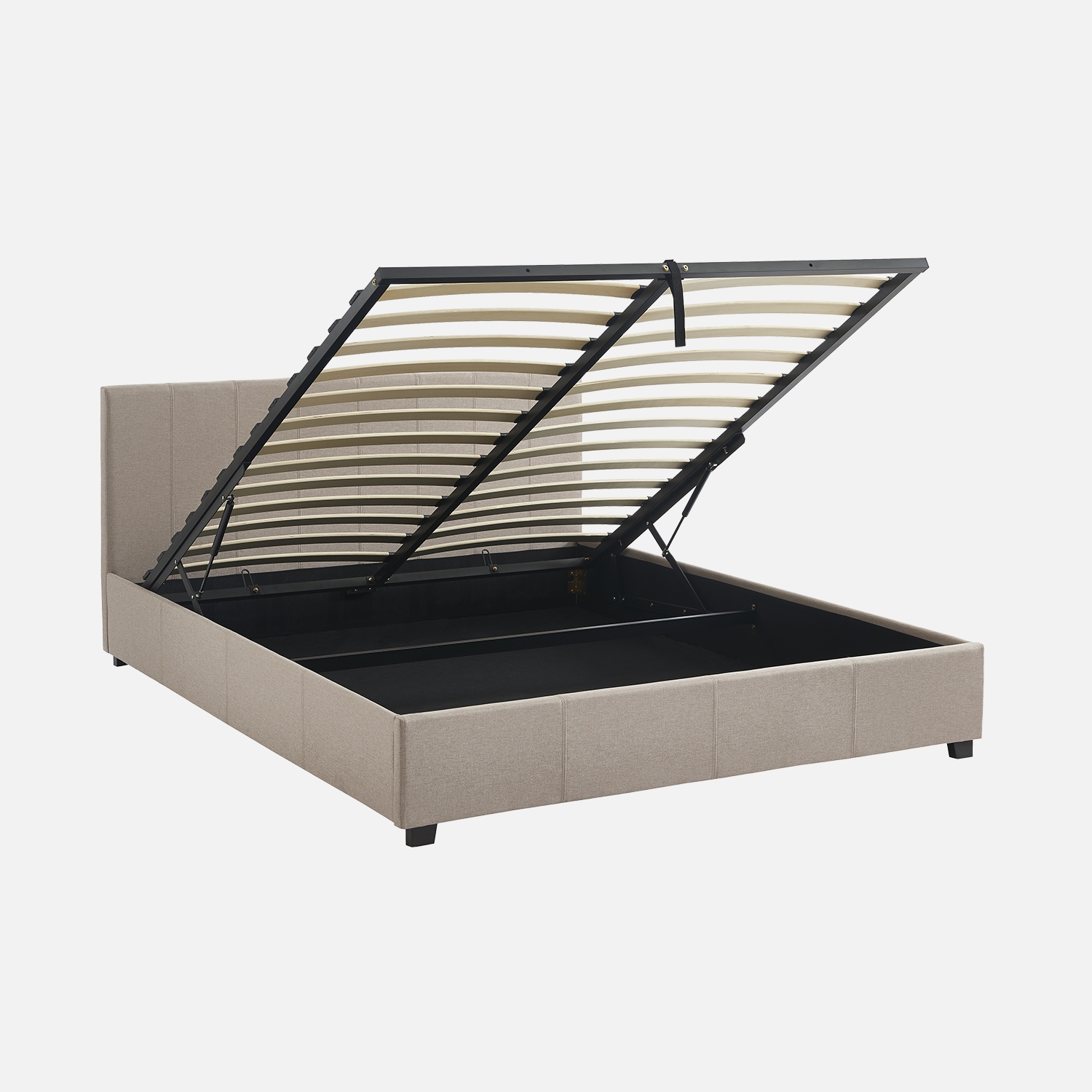 sweeek - Cama con somier abatible y cabecero, 160x200m , Avalon , 211x168x86