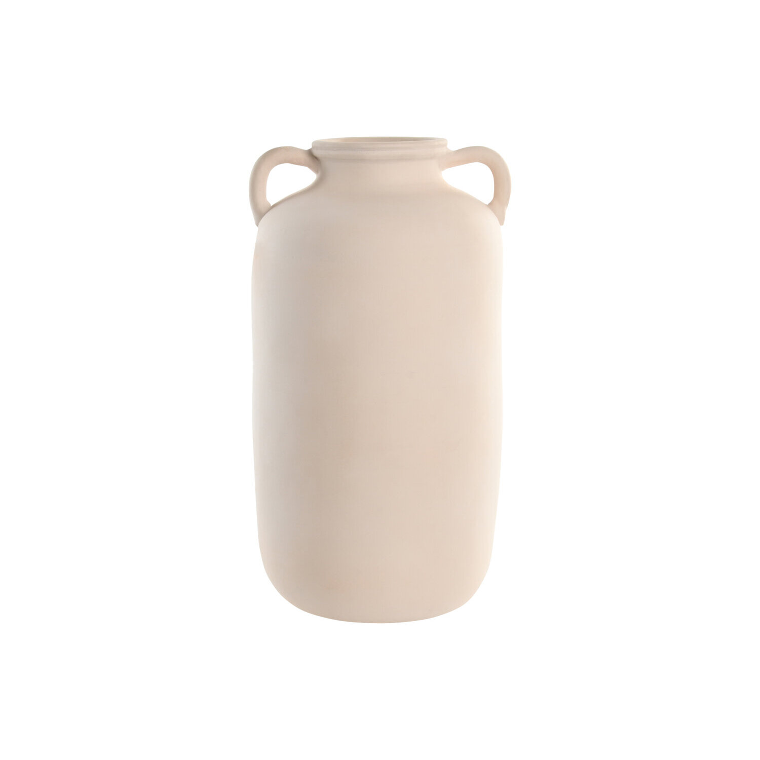 Jarron terracota 27x25x50 asa artesanal crudo , La mejor decoración para tu hogar.