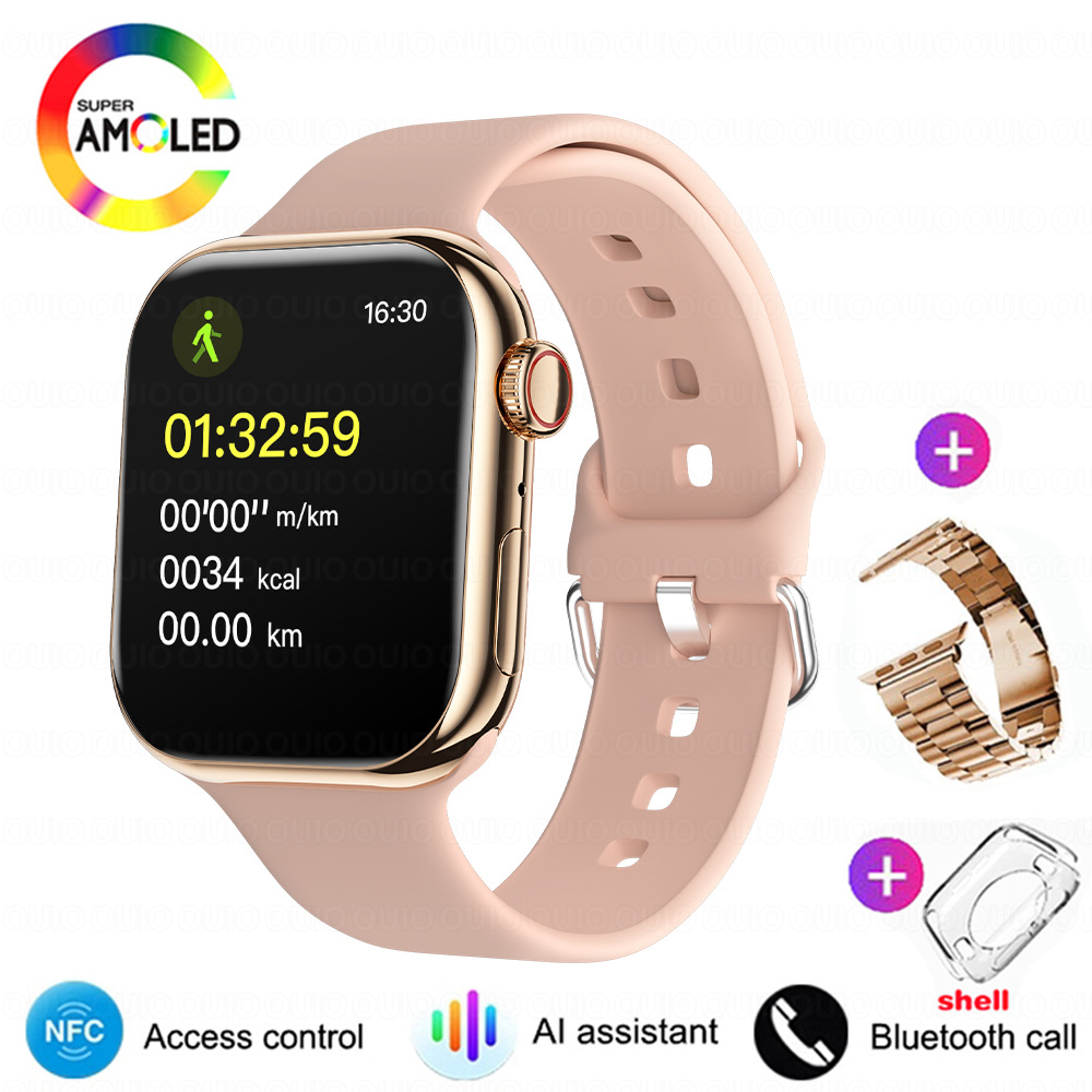 IW 10 reloj inteligente con Bluetooth, asistente de voz, llamada, GPS, trayectoria de movimiento, brújula, bloqueo de contraseña, función NFC